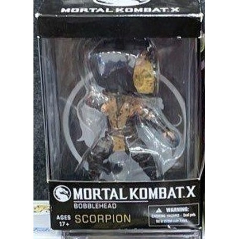 Mortal Kombat X Scorpion Bobblehead Mezco Toyz Vinyl Figure New in Box MKX